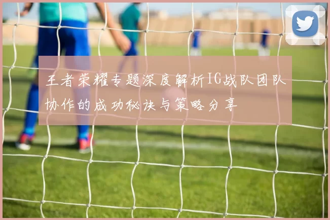 王者荣耀专题深度解析IG战队团队协作的成功秘诀与策略分享